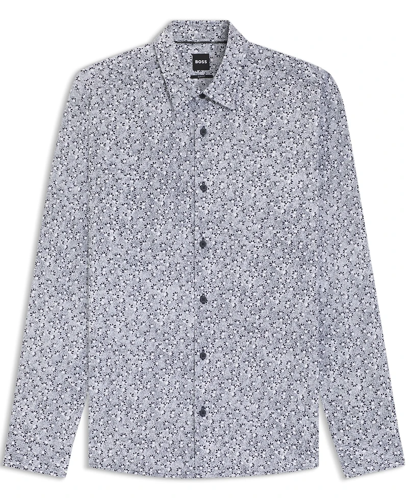Boss by Hugo Men's Cotton Blend Slim-Fit Dress Shirt
