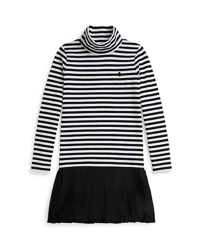 Polo Ralph Lauren Girls 7-16 Striped Turtle Neck Dress