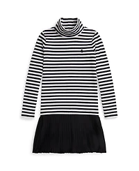 Polo Ralph Lauren Girls 7-16 Striped Turtle Neck Dress
