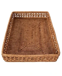 Artifacts Rattan Seca Design Rectangular Tray 21"
