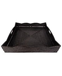 Artifacts Rattan Scallop Collection Square Tray