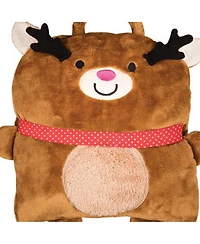 C&F Christmas Reindeer Pillow, 40" x 47" Throw Blanket