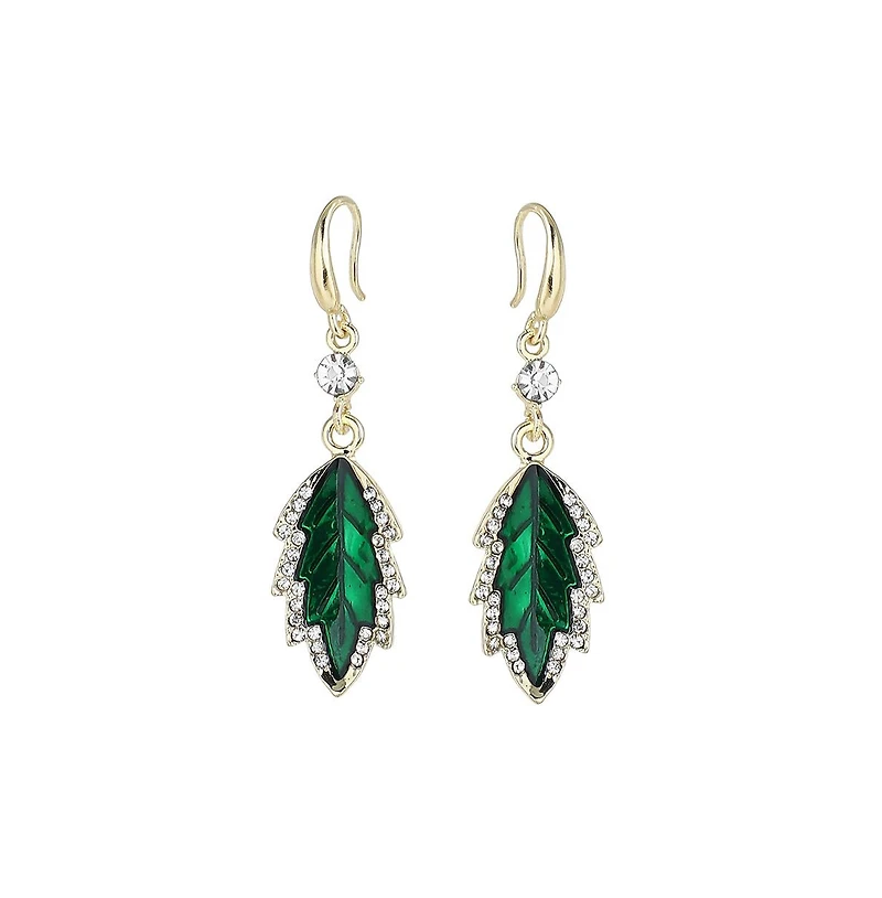 Sohi Women's Blue Leaflet Drop Earrings