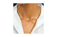 Horse Shoe Petal Pendant