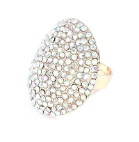 Sohi Women's Gold Plated Designer Stone Ring