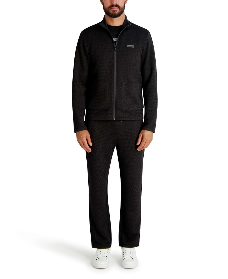 Karl Lagerfeld Paris Men's Quilted Long Sleeves Jacket