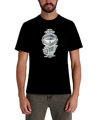 Karl Lagerfeld Paris Men's Armor Dragon Skin Printed T-Shirt