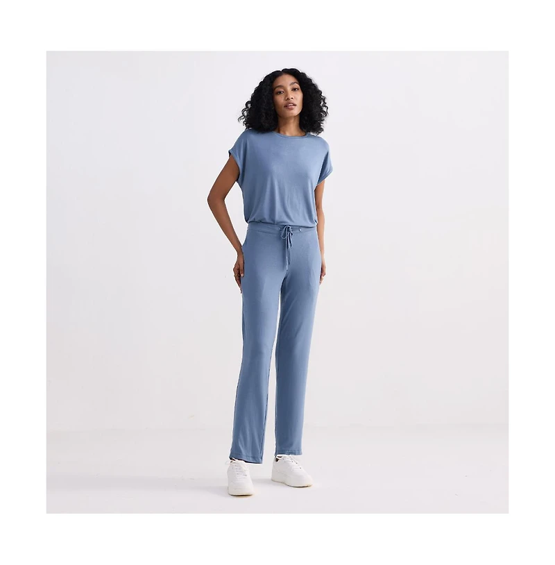 Reistor Women's Wide Leg Pant Blue