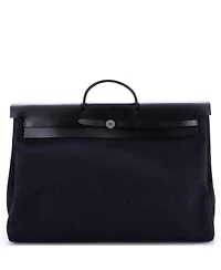 Pre-Owned HERMA‰S 50 Herbag Zip Leather and Toile
