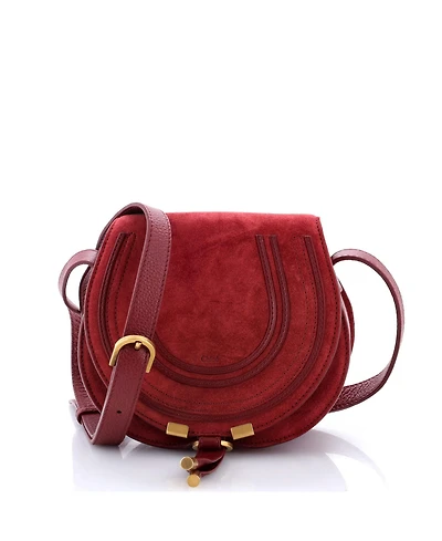 Pre-Owned Chloe Small Marcie Crossbody Bag Suede