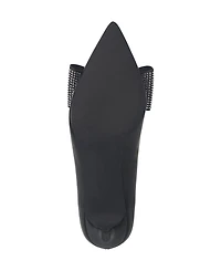 French Connection Albania Bling Bow Kitten Heel