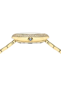 Porsamo Bleu Women's Topaz Angelica Stainless Steel Bracelet Watch 1344BANS