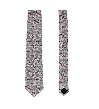 Trafalgar Men's Santa Claus Is Watching Silk Novelty Necktie