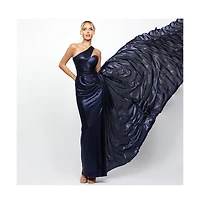 Bariano Women's Alycen Asymmetric Gown