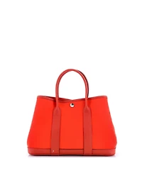 Pre-Owned Hermes 30 Garden Party Tote Toile and Leather