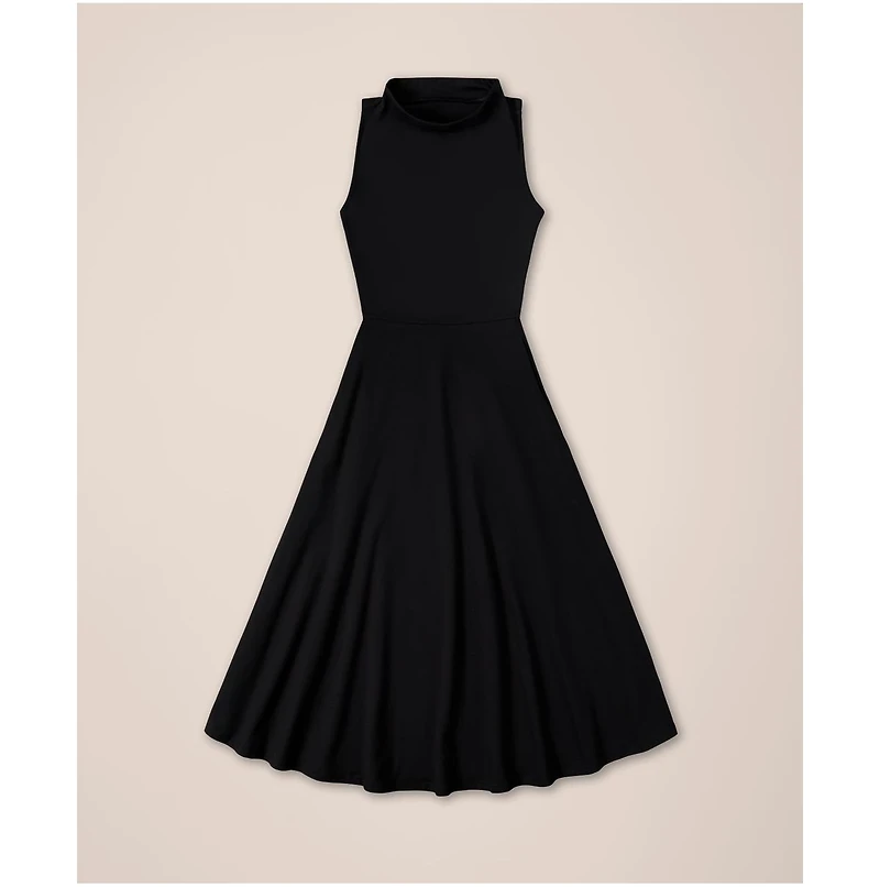 Pact Women's Fit & Flare Cowl Neck Dress