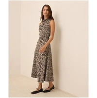 Pact Women's Fit & Flare Cowl Neck Dress