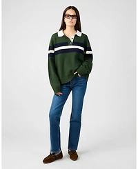 WeWoreWhat Women's Knitted Rugby Shirt