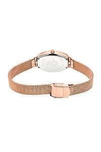 Porsamo Bleu Women's Topaz Eloise Stainless Steel Bracelet Watch 1352CELS