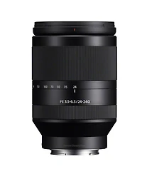 Sony Fe 24-240mm f/3.5-6.3 Oss Lens for Sony E, Bundle with Slik U8800L 3-Section Aluminum Tripod with Hybrid 3-Way Pan Head, Cleaning Kit, Cleaning