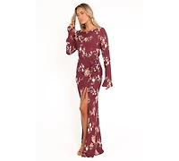 Petal and Pup Women's Alima Maxi Dress - Berry Floral Xl