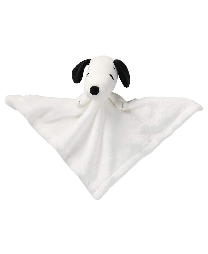 Lambs & Ivy Baby Snoopy Plush Security Blanket/Lovey & Door Pillow Gift Set