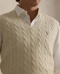 Polo Ralph Lauren Men's Cable-Knit Wool-Cashmere Sweater Vest