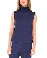 Vince Camuto Women's Knit Turtleneck Sleeveless Sweater