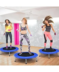 Gymax Mini Folding 36'' Trampoline Portable Recreational Fitness Rebounder