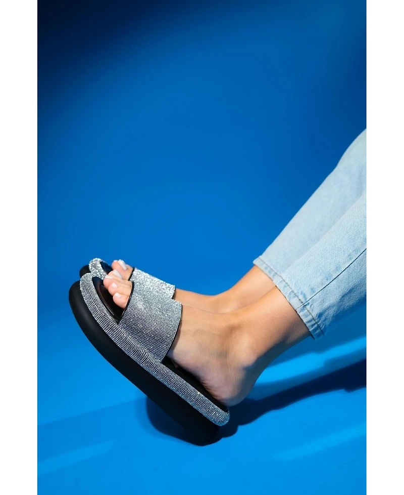 Prologue Shoes Oeste Rhinestone Platform Sandal (Women)