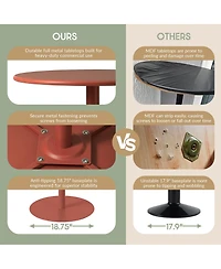 41.25" Adjustable Metal Round Bar Height Table