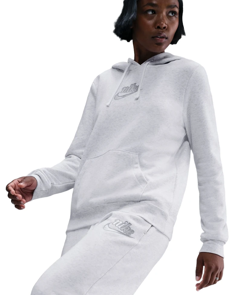 Nike Women's Club Fleece Mid-Rise Wide-Leg Pants