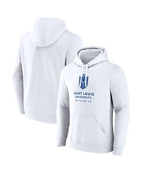 Fanatics Men's White Saint Louis Billikens Primary Logo Pullover Hoodie