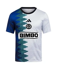 Adidas Big Boys and Girls White Philadelphia Union 2025 Gaming Aeroready Pre-Match Top