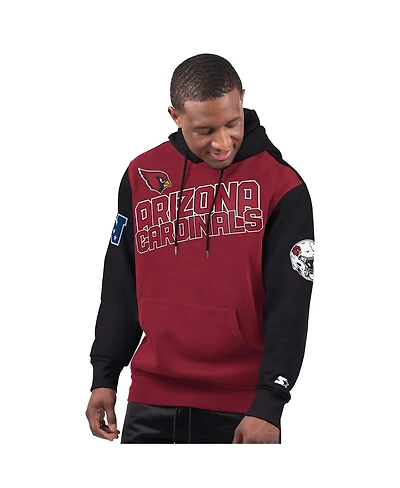 Starter Men's Cardinal Arizona Cardinals Extreme Pullover Hoodie