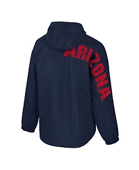 Colosseum Men's Navy Arizona Wildcats Reloaded Anorak Half-Zip Jacket