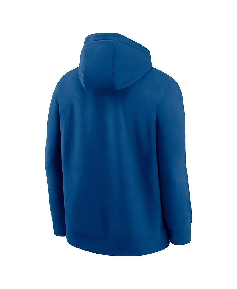 Nike Men's Royal Indianapolis Colts Best Season Rewind Club Pullover Hoodie