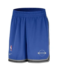 Nike Men's Blue Orlando Magic Authentic Practice Dna Woven Performance Shorts