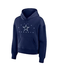 Fanatics Women's Navy Dallas Cowboys Eligible Receiver Legacy Pullover Hoodie