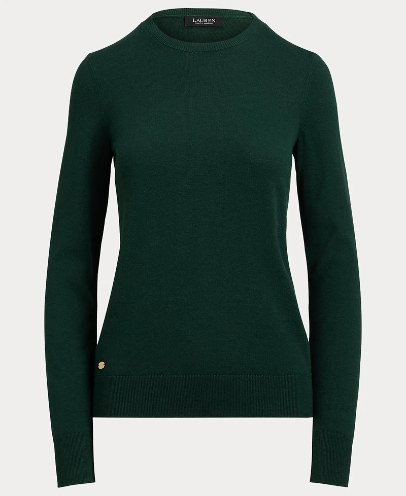 Lauren Ralph Women's Cotton-Blend Sweater