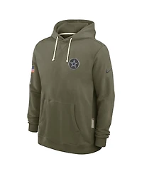 Nike Men's Olive Dallas Cowboys 2025 Salute to Service Sideline Standard Issue Dri-fit Hoodie