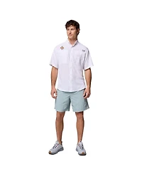 Columbia Men's White Tennessee Volunteers Tamiami Omni-Shade Button-Down Shirt