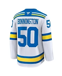 Fanatics Men's Binnington White St. Louis Blues Away Premium Player Jersey