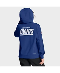 Nike Women's Royal New York Giants Sideline Standard Issue Initial Home Dri-fit Hoodie