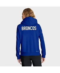 Nike Women's Royal Denver Broncos Throwback Sideline Standard Issue Dri-fit Hoodie
