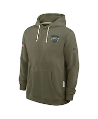 Nike Men's Olive New York Jets 2025 Salute to Service Sideline Standard Issue Dri-fit Hoodie