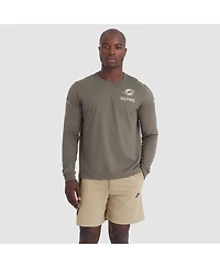 Nike Men's Olive Miami Dolphins 2025 Salute to Service Sideline Long Sleeve T-Shirt