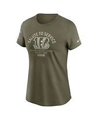 Nike Women's Olive Cincinnati Bengals 2025 Salute to Service Sideline T-Shirt