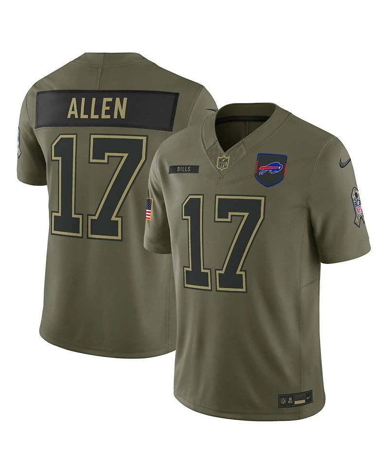 Nike Men's Josh Allen Olive Buffalo Bills 2025 Salute to Service Limited Jersey