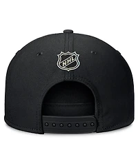 Fanatics Men's Black Boston Bruins Authentic Pro Rink Team Code Snapback Hat